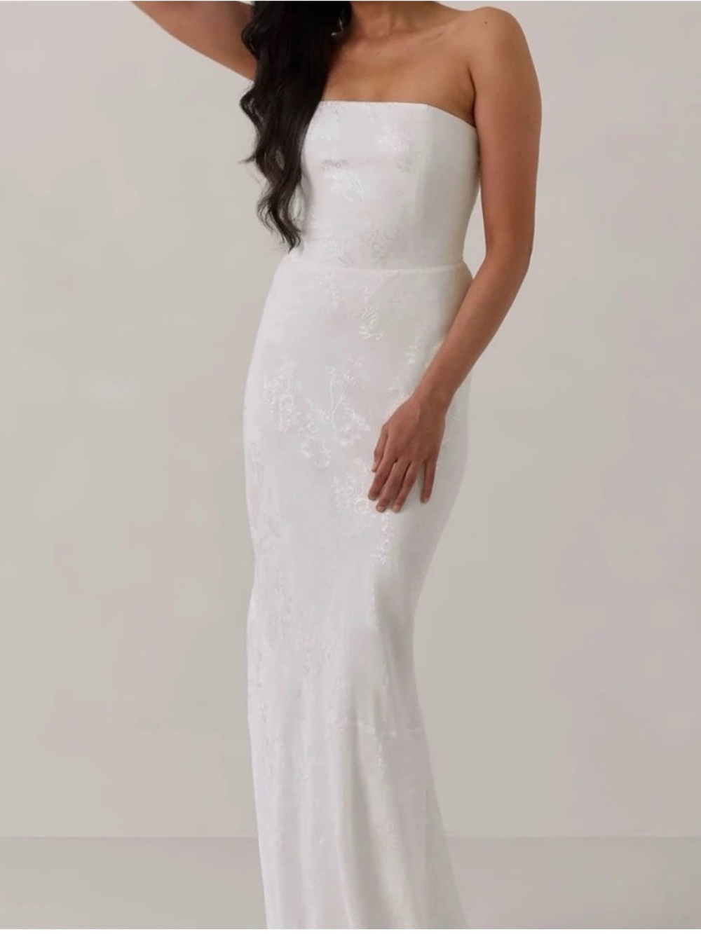 Park & Fifth Strapless White Wedding Dress